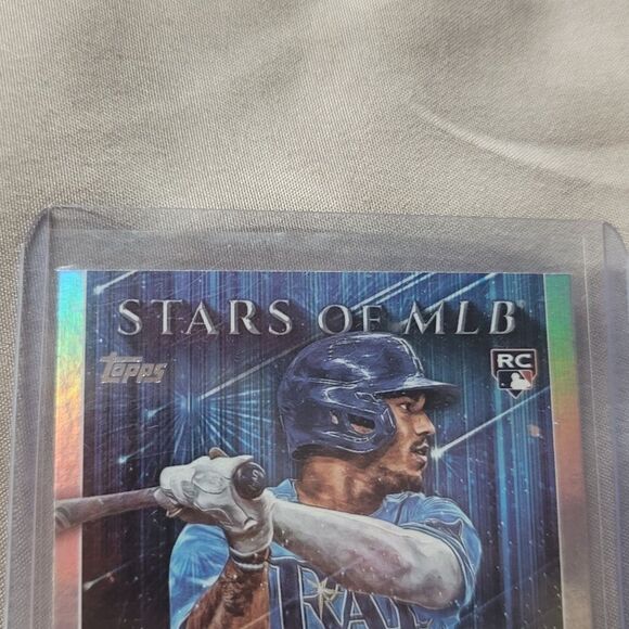 2022 Topps Stars of MLB Wander Franco Tampa Bay Rays holographic rookie card - Picture 5 of 13